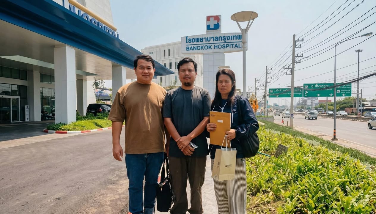 ✈️ ဒီမနက် ၈ နာရီကတည်းက ချင်းမိုင် Bangkok Hospital ရောက်နေပြီ…